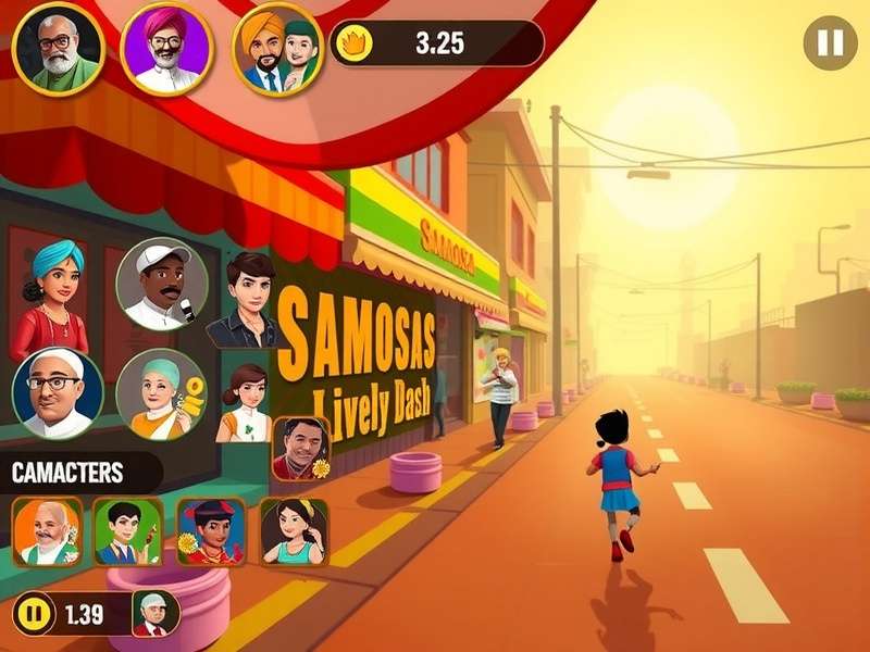 Samosas Lively Dash community event showing players competing in tournament